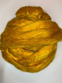 Sari zijden, goud honingkleur , per 10 gram, prijs