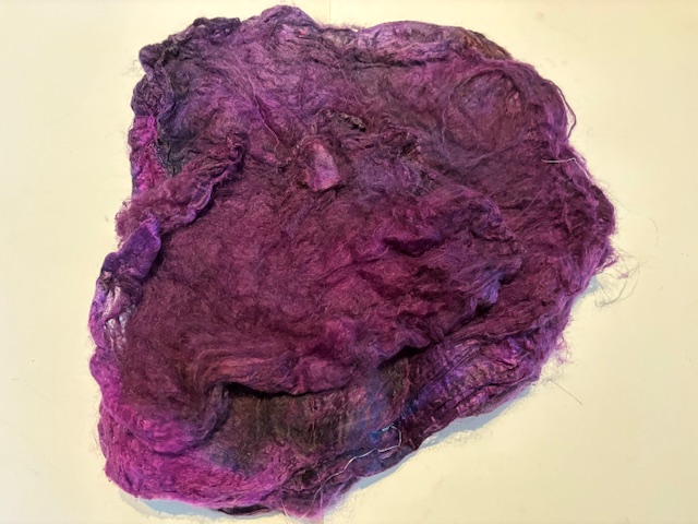 Hankies moerbei zijde per 5 gram, paars tinten , nummer 6