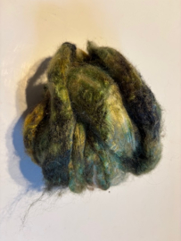 zijden lont, 3 gram, nummer 31 groen multi