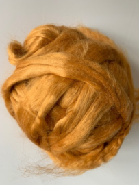 Moerbei zijdenlont uit India, goud kleurig,  8 gram