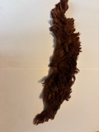 op = op gevilte vacht nr 1 bruin tinten 50x 8/10 cm