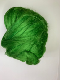 Tussah zijdenlont  groen, 10 gram