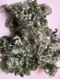 Gotland lokken olijfig groen, nummer 19 per 15 gram