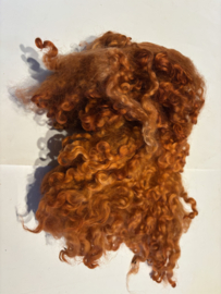 wensleydale krullen, nummer 9 oranje koper bruin, 15 gram