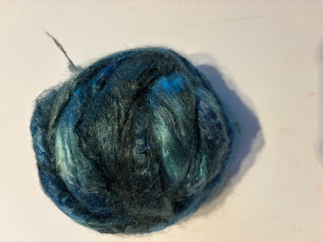 zijden lont, 3 gram, nummer 25 turquoise petrol tinten