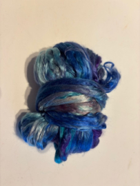 zijden lont, 3 gram, nummer 12 blauw vleugje paars