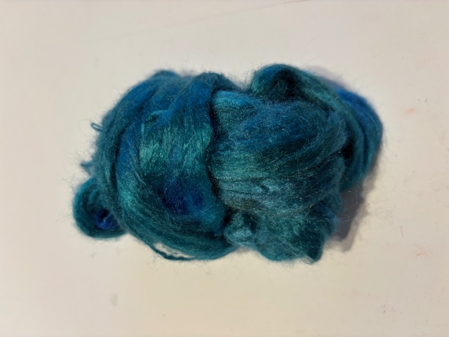 zijden lont, 3 gram, nummer 27 turquoise tinten