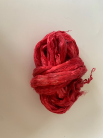 moerbei zijden lont, 3 gram, nummer 117 rosé rood wit