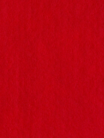 Naaldvlies 19,5 micron, fel rood kleur 36, 120 cm breed  per meter