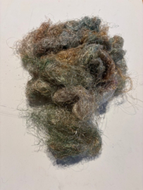 Metaal zijde waste, per 5 gram