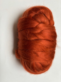 Tussah zijdenlont  koper, 10 gram