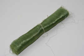 Metaal zijde groen, 20cm bij 130cm