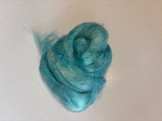 zijden lont, 3 gram, nummer 19 turquoise tinten