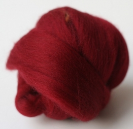 Merinowol (50 gram), kersen rood, kleurcode 247, 24-25 micron