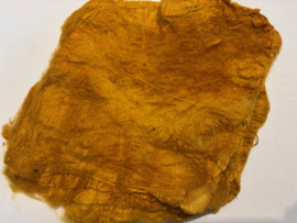 Hankies moerbei zijde per 5 gram, goud tinten , nummer 13