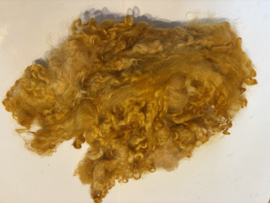 wensleydale krullen , nummer 4 zonnen geel, 15 gram