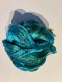 zijden lont, 3 gram, nummer 10 turquoise groen