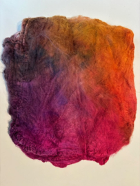 Hankies moerbei zijde per 5 gram, regenboog tinten , nummer 2