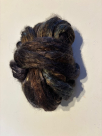 zijden lont, 3 gram, nummer 37 zwart olijf bruin