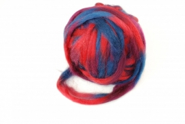 Potloodlont, rood-bordeaux-blauw, 10 gram