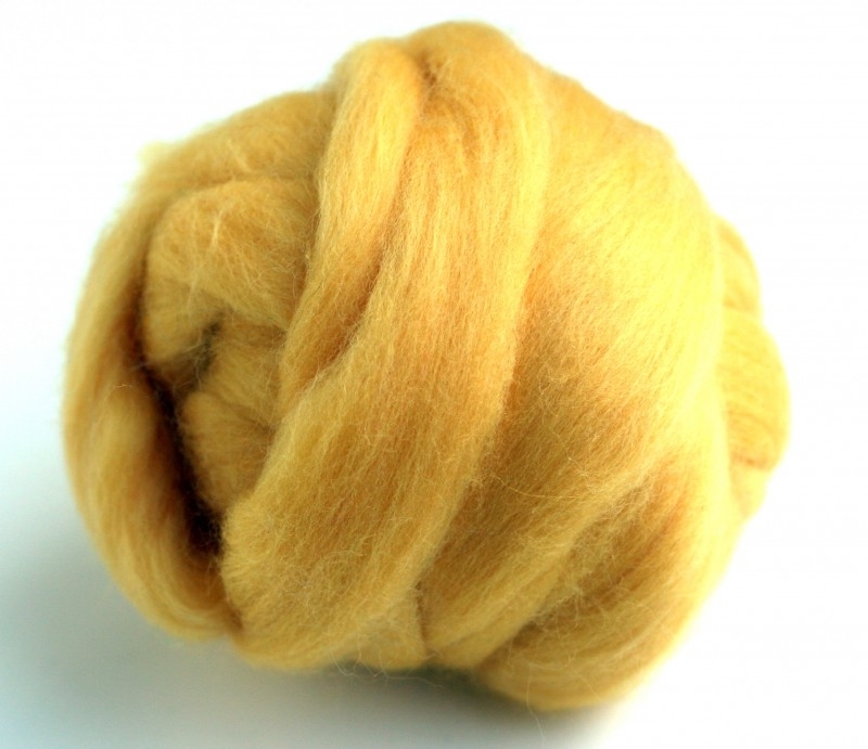 Merinowol (50 gram), vanille geel, kleurcode 104, 20-21 micron