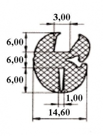 Raamrubber (RU-RA-A937)