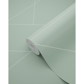Esta Home Bloom Behang 139453 Grafische Lijnen Vergrijsd Groen