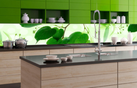 Dimex Zelfklevende Keuken Achterwand Green Leaves KL-350-010 Bladeren