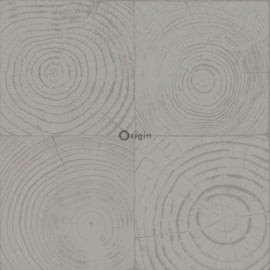 Origin Matieres Wood Behang 348-347548 Hout/Cirkels