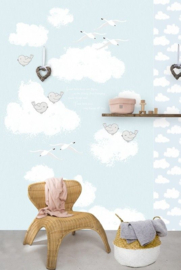 Behangexpresse Kay & Liv Fotobehang INK7005 Wolken/Vogels