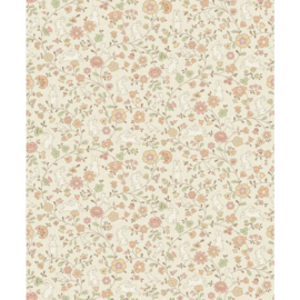 Dutch Wallcoverings Little Kids Behang JS3103 Liberty Beige/Bloemen