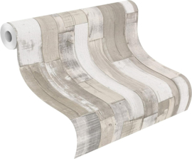Opruiming/Sale Rasch Behang 203714 Outlet/Hout/Planken/Vintage