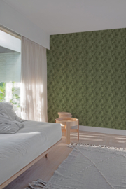 Dutch Wallcoverings Arcadia Behang A70203 Bladeren Groen