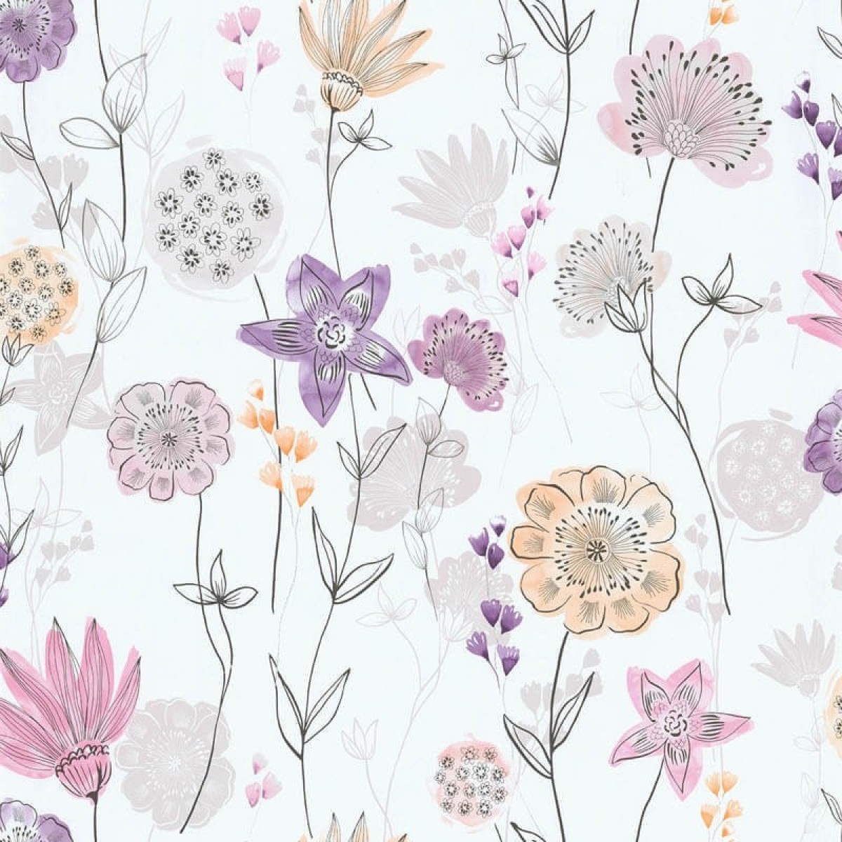 Lutèce Les Aventures Behang 36241013 Bloemen