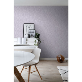 Esta Home Bloom Behang 160-139573 Palmbladeren/Lila Paars