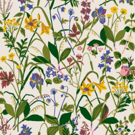 Boras Tapeter Icons Behang 1962  Bloemen/Gocken Jobs Ros och Lilja