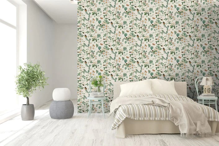 Arthouse Signature 2 Behang 925502 Bumblebee Trail Cream/Botanisch/Insecten