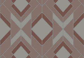 Hookedonwalls Tinted Tiles Behang 29032 Helix/Modern