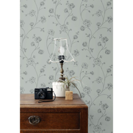 Esta Home Vintage Flowers Behang 139314 Bloemen/Toile de jouy Rozen