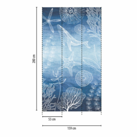 AS Creation Lilly en Luis Fotobehang 770601 Koraal/Vissen/Onderwaterwereld