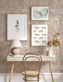 Annet Weelink Behang 8785280858467 Amelia Flower Beige/Bloemen
