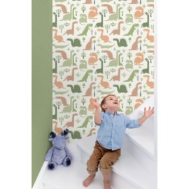 Dutch Wallcoverings Little Kids Behang LL-10-12-8 Dino/Dinosaurus