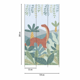 AS Creation Lilly en Luis Fotobehang 770621 Dino Delight/Dinosaurus