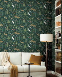 Eijffinger Rifle Paper Co. Behang RP7306 Menagerie/Bloemen/Dieren