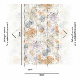 AS Creation Aquarell Dreams Fotobehang 396942/39694-2 Bloemen
