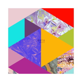 Esta Home XL2 Wallpapers Fotobehang 158914 Marbled Triangles/Driehoek
