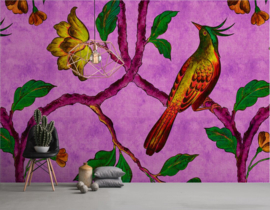 ASCreation Walls by Patel Fotobehang Bird of Paradise 2 DD113842 Vogel/Bloemen/Botanisch/Boomtak