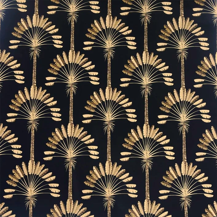 Arthouse Signature 2 Behang 921702 Palm Palace Black & Gold