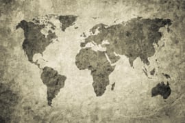 Dimex/Wall Murals 2023 Fotobehang MS-5-1511 Grunge Map/Wereldkaart
