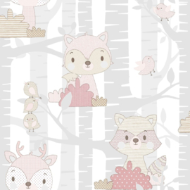 Noordwand Mondo Baby Behang 13012 Woodland/Dieren